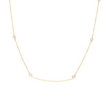 7 Diamond Necklace in 18kt Yellow Gold - 'Stone by Stone Collection'