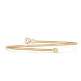 Three Bezel Diamond Bangle in 18kt Yellow Gold - Solstice Collection