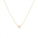 Three Diamond Clover Pendant in 18kt Yellow Gold - Signature Collection