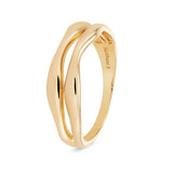 9kt Gold Double Wave Ring