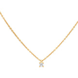Floating Diamond Solitaire Pendant in 18kt Yellow Gold - 0.07ct(3cm)