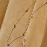 7 Diamond Necklace in 18kt Yellow Gold - 'Stone by Stone Collection'