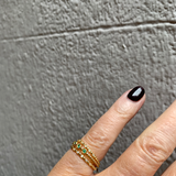 Beaded Seven Diamond Ring