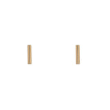 9kt Gold Bar Stud Earrings