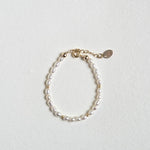 Childrens fresh water Pearl bracelet with gold filled clasp.