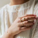 Diamond & Tsavorite Ring in 18kt Yellow Gold - Serendipity Collection