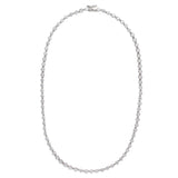 Tennis Necklace with Cubic Zirconia and White Gold Plating