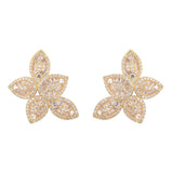 Yellow Willow Baguette Stud Earring