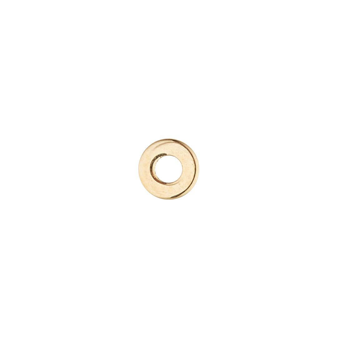 9kt Gold Mini Open Circle Stud Earrings