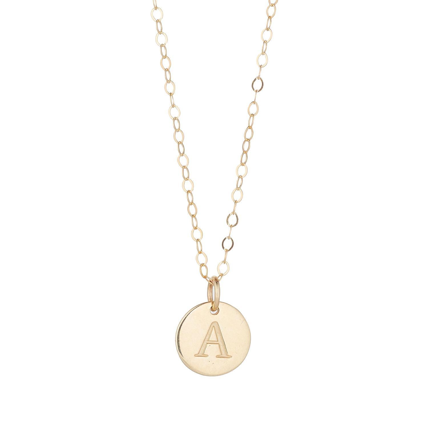 IBB Personalised 9ct Gold Double Disc Initial Pendant Necklace, Rose Gold  at John Lewis & Partners