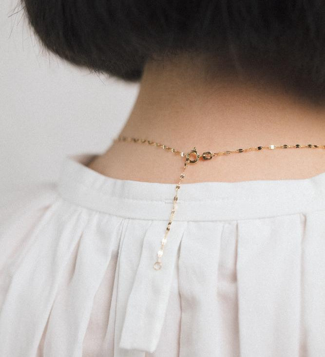 9kt Gold Diamond Cut Chain Necklace