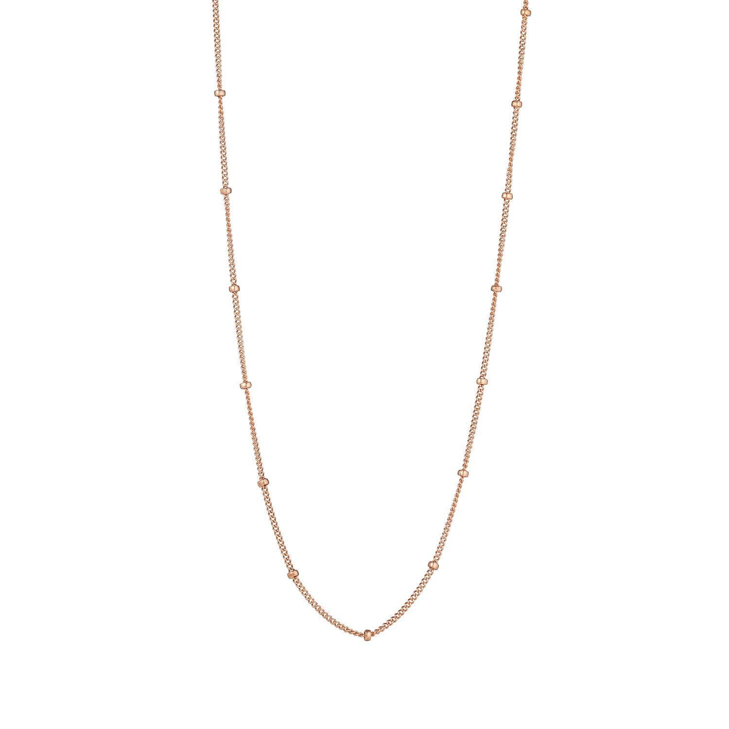 Gold Filled Beaded Satellite Chain Necklace