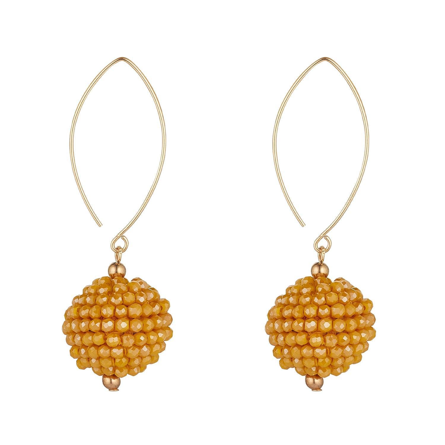 Gold Filled Cluster Open Oval Earrings