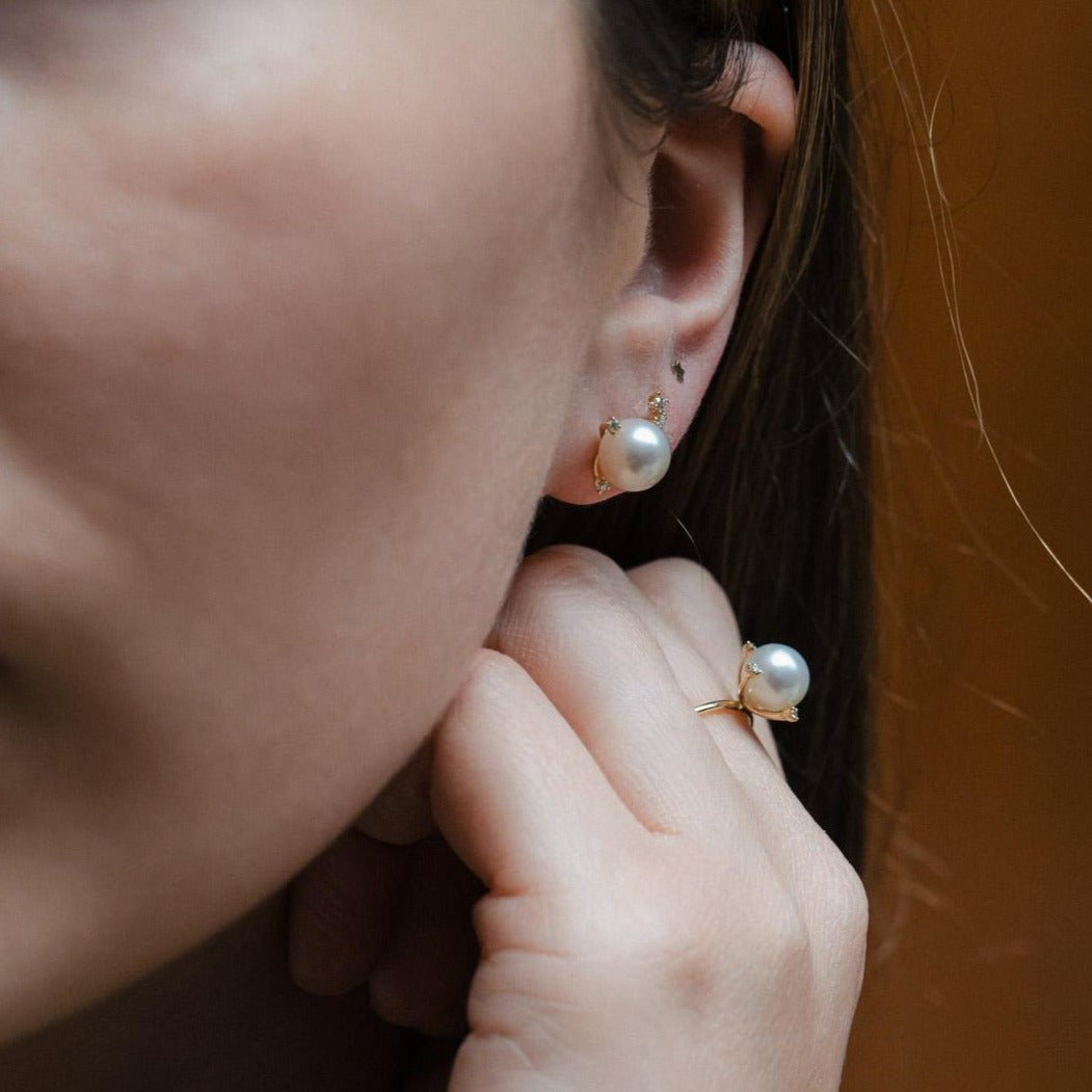 Star on Sea Stud Earrings