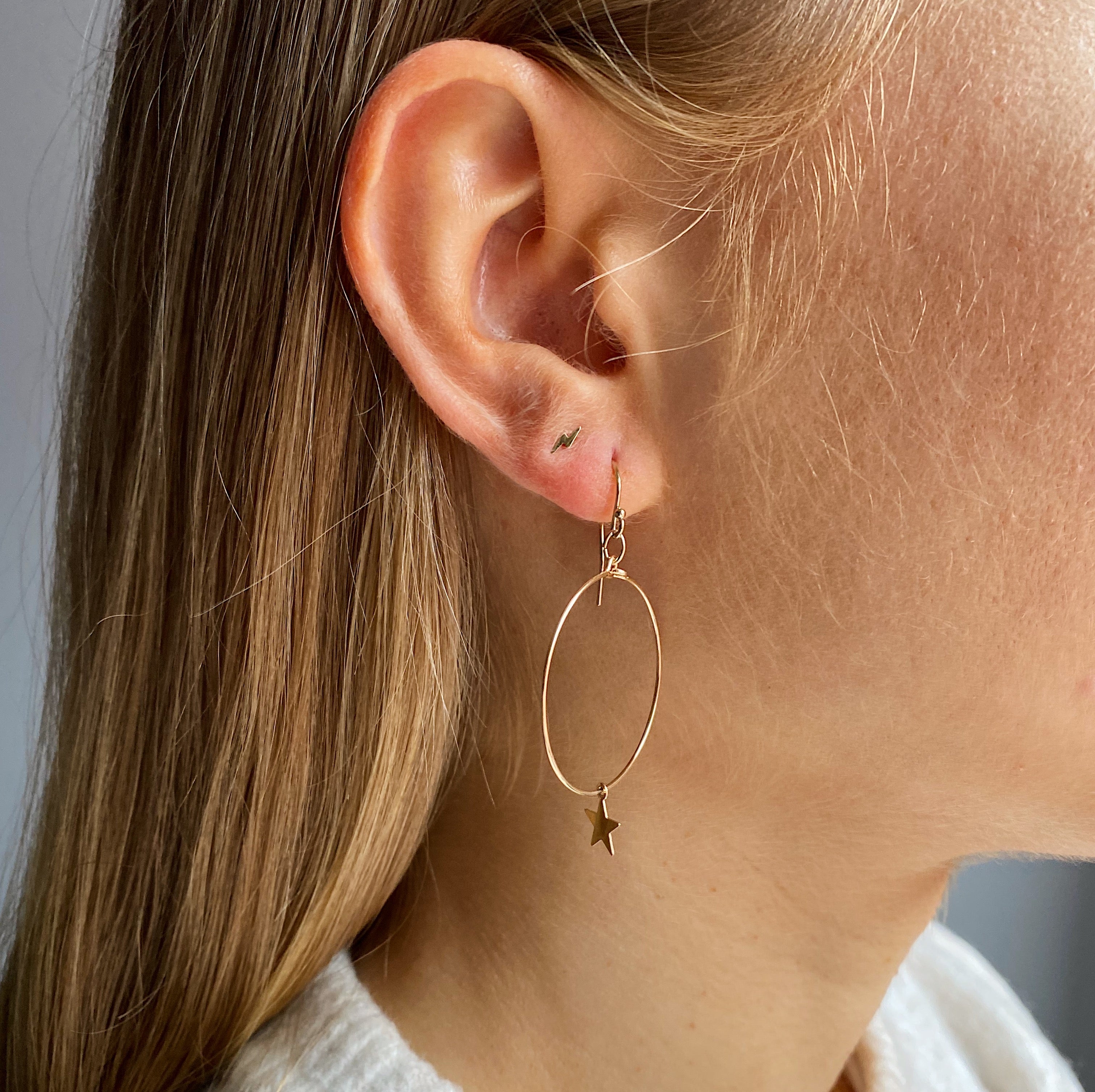 Sterling Silver Cross Charm Hoop Earrings  Sterling silver  Accessorize  Global