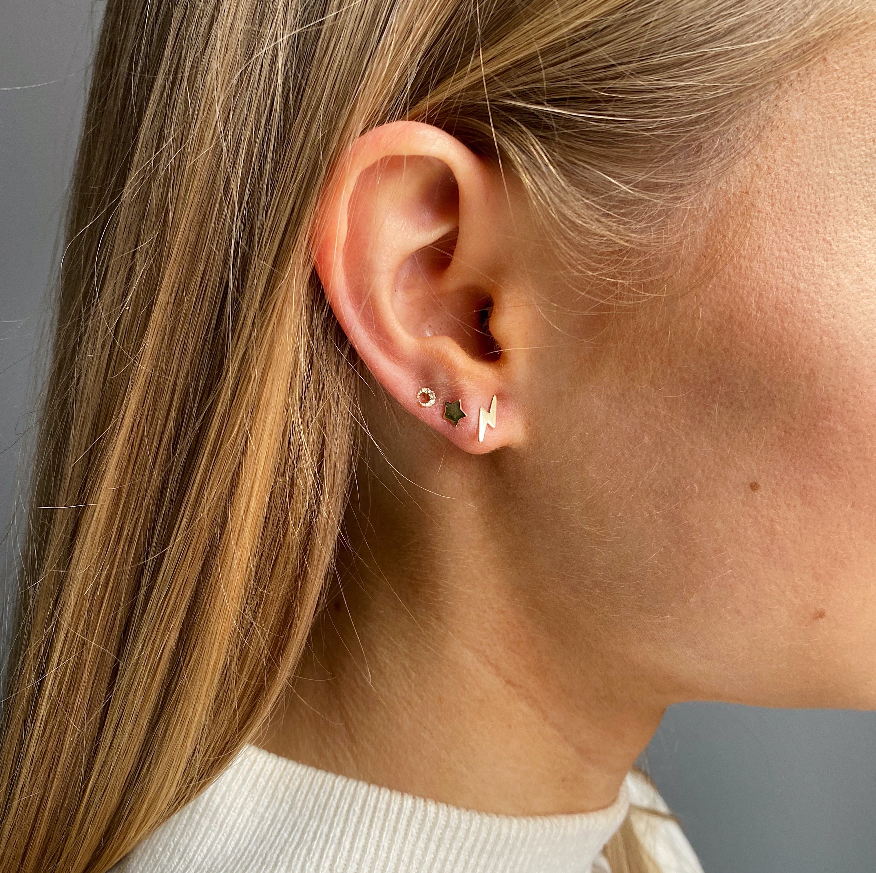 MARIA TASH 18kt Rose Gold Lotus Diamond Stud Earring - Farfetch