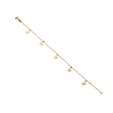 9kt Gold Five Star Bracelet - MoMuse Jewellery
