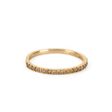 9kt Gold Champagne Diamond Ring - MoMuse Jewellery