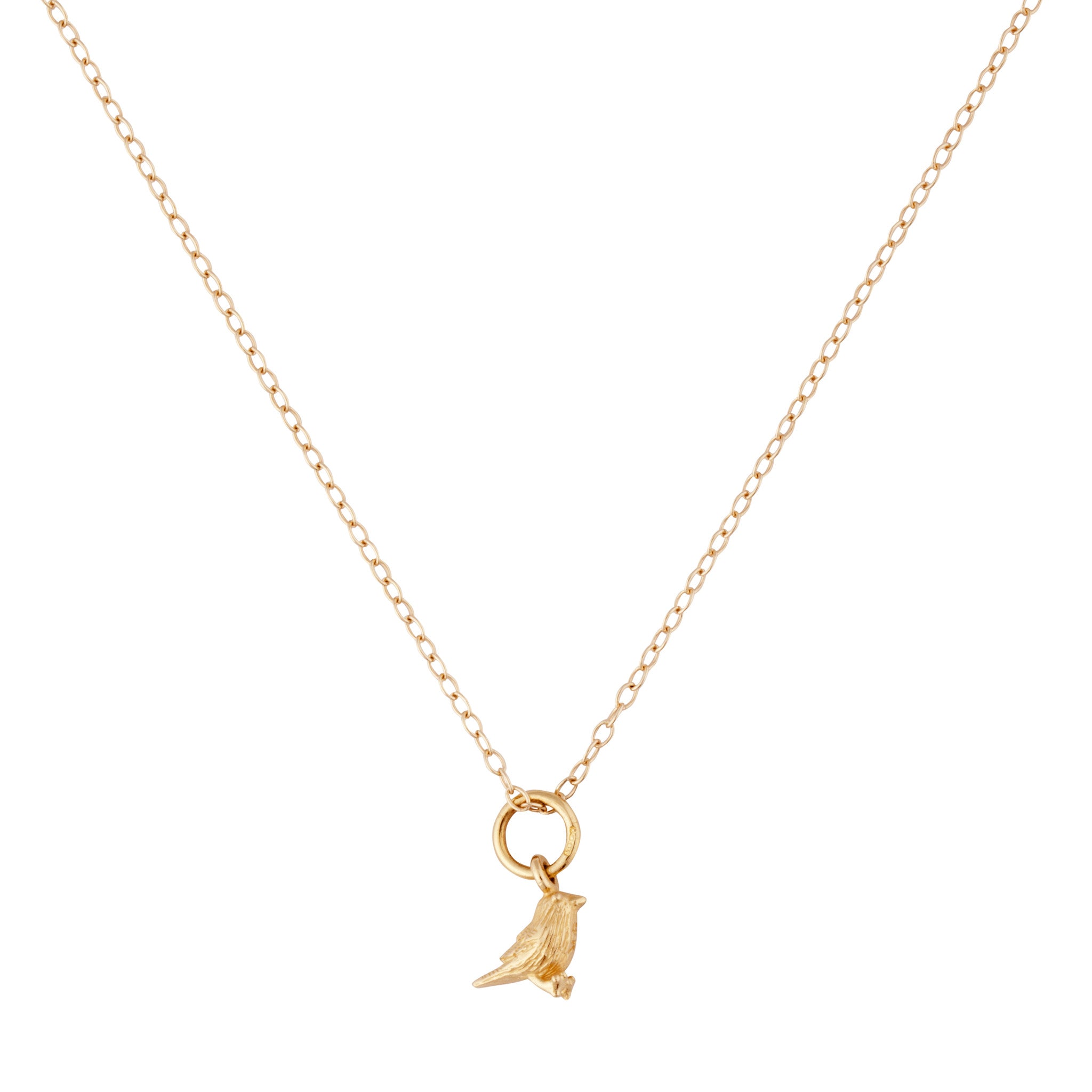 9kt Gold Bird Pendant - MoMuse Jewellery