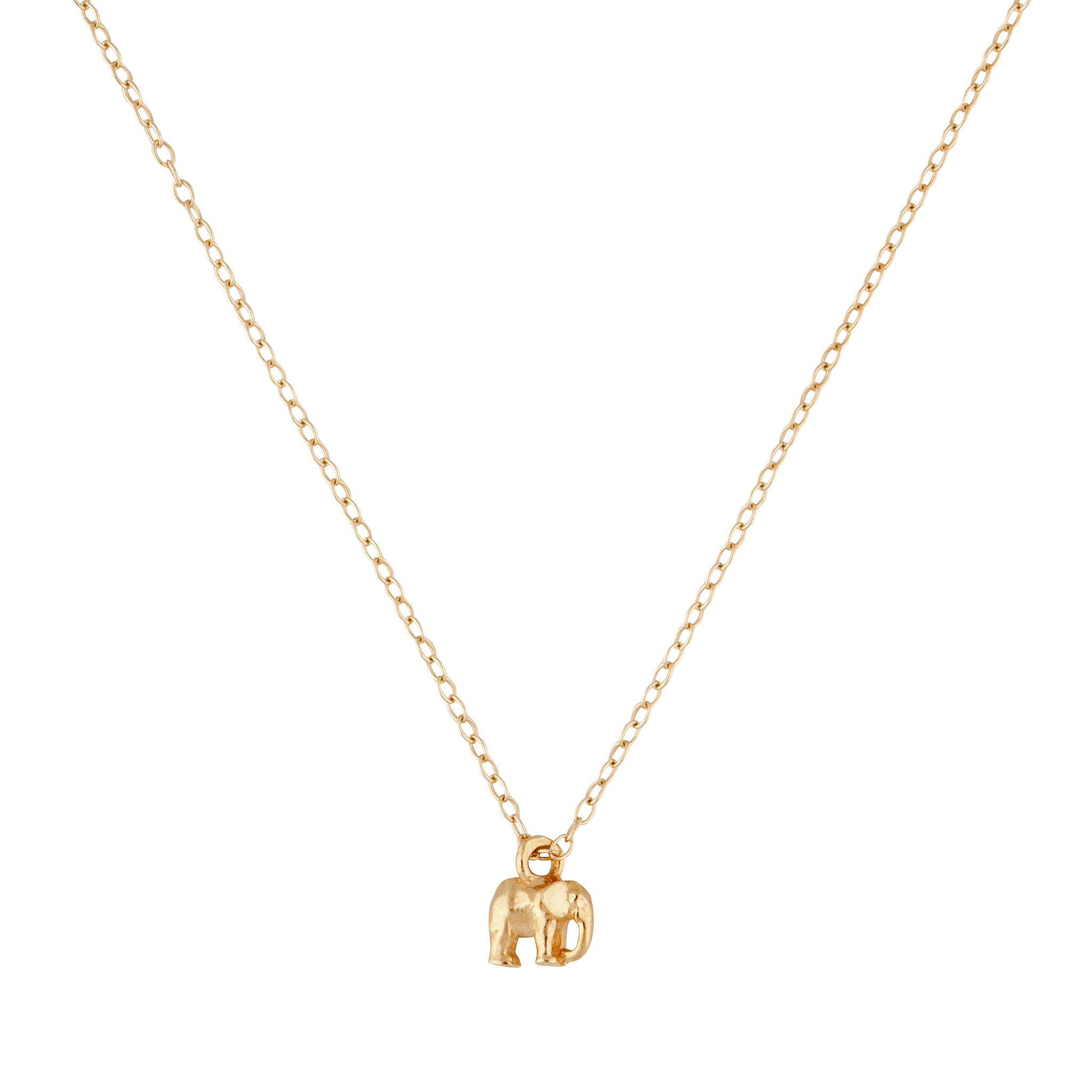 9kt Gold Elephant Necklace - MoMuse Jewellery