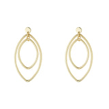 9kt Double Oval Earrings