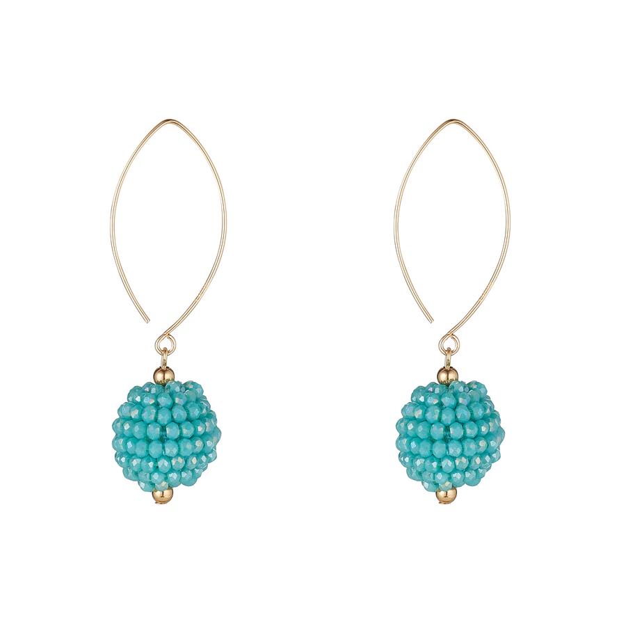 Gold Filled Small Cluster Oval Open Earrings