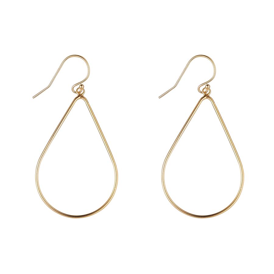 Gold Filled Plain Teardrop Earrings