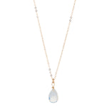 14kt Gold Filled Opaque Swarovski Teardrop Pendant - MoMuse Jewellery