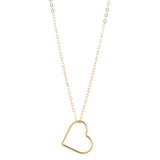 14kt Gold Filled Heart Pendant (Small) - MoMuse Jewellery