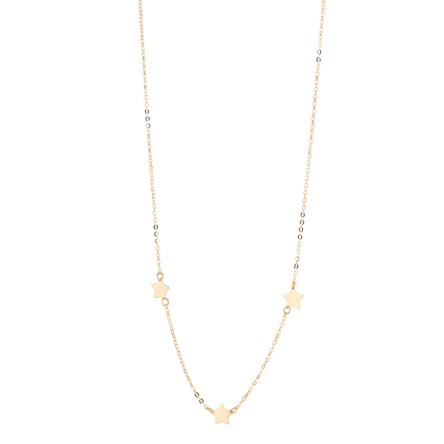 9kt Gold Three Star Pendant - MoMuse Jewellery