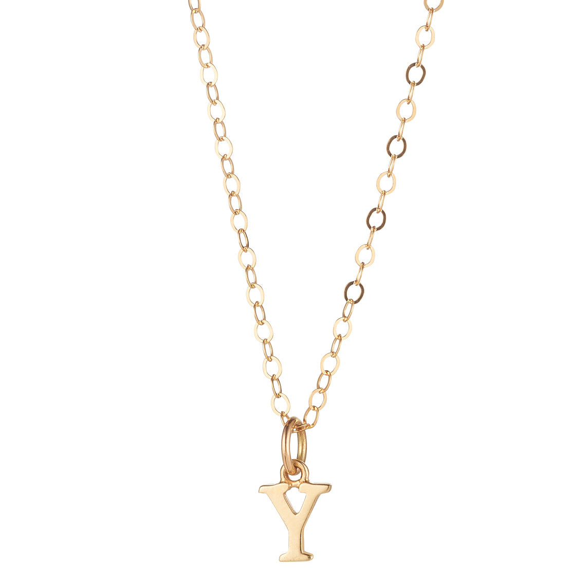 9kt Gold Initial Pendant (A to Z) - MoMuse Jewellery
