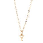 9kt Gold Initial Pendant (A to Z) - MoMuse Jewellery