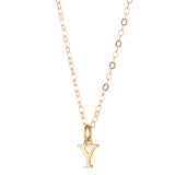 9kt Gold Initial Pendant (A to Z) - MoMuse Jewellery