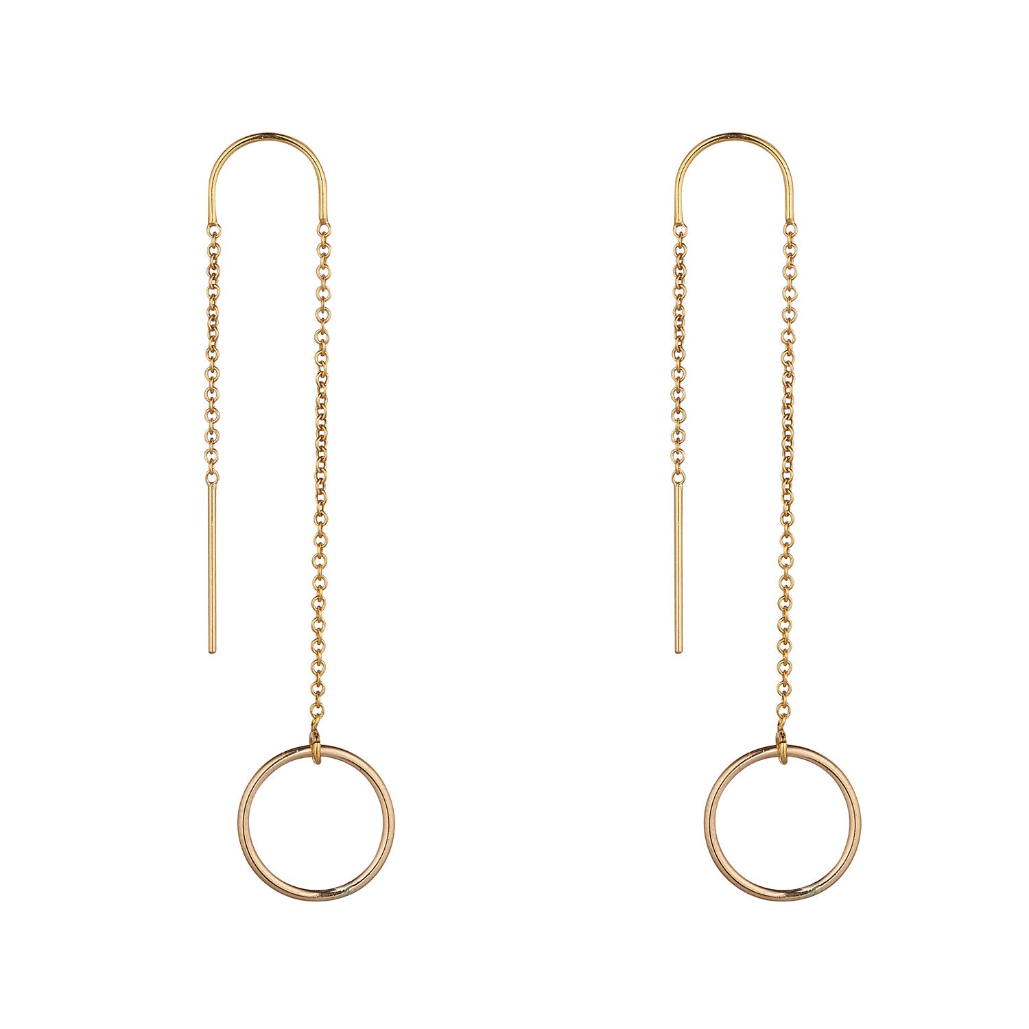 14kt Gold Filled Circle Threader - MoMuse Jewellery