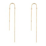 9kt Gold Threader Earring - MoMuse Jewellery