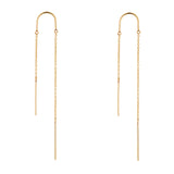 9kt Gold Threader Earring - MoMuse Jewellery