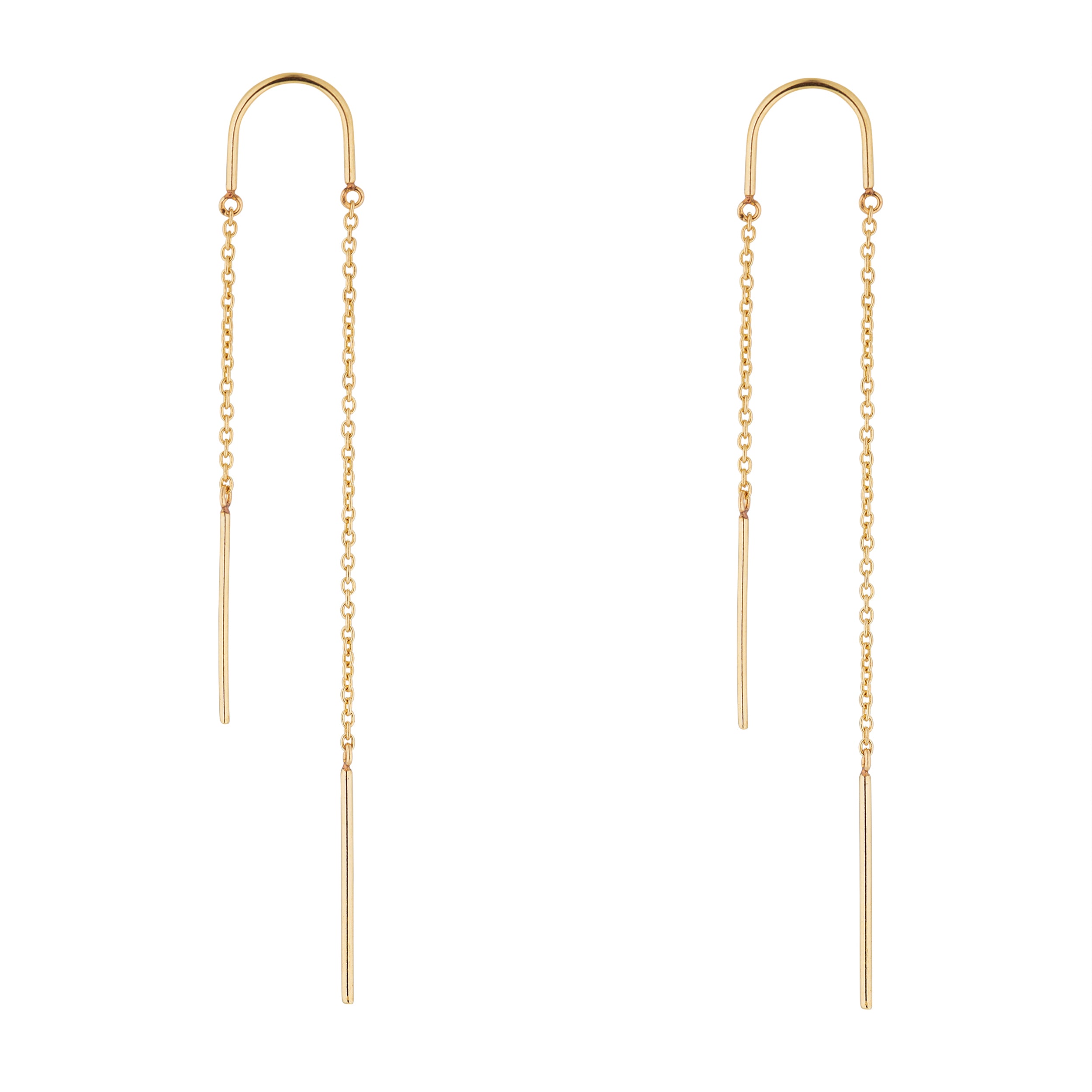9kt Gold Threader Earring - MoMuse Jewellery