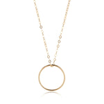 14kt Gold Filled Circle Pendant - MoMuse Jewellery