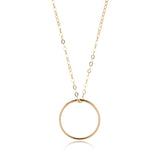 14kt Gold Filled Circle Pendant - MoMuse Jewellery