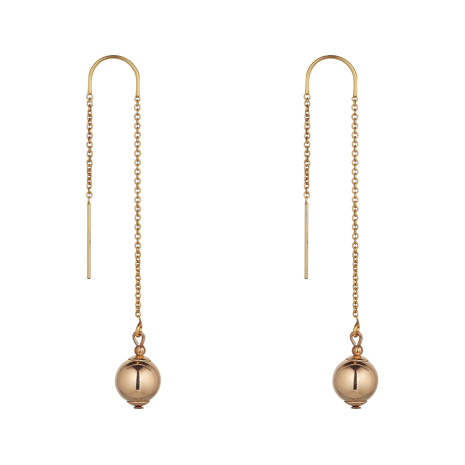 14kt Gold Filled Ball Threaders - MoMuse Jewellery