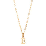 9kt Gold Initial Pendant (A to Z) - MoMuse Jewellery