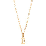 9kt Gold Initial Pendant (A to Z) - MoMuse Jewellery