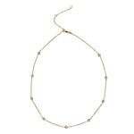 14kt Gold Filled CZ Satellite Necklace - MoMuse Jewellery