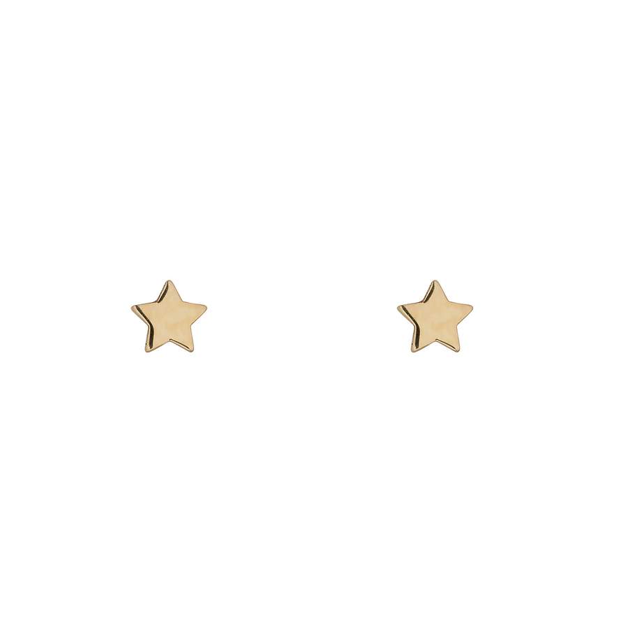 9kt Gold Star Stud Earrings