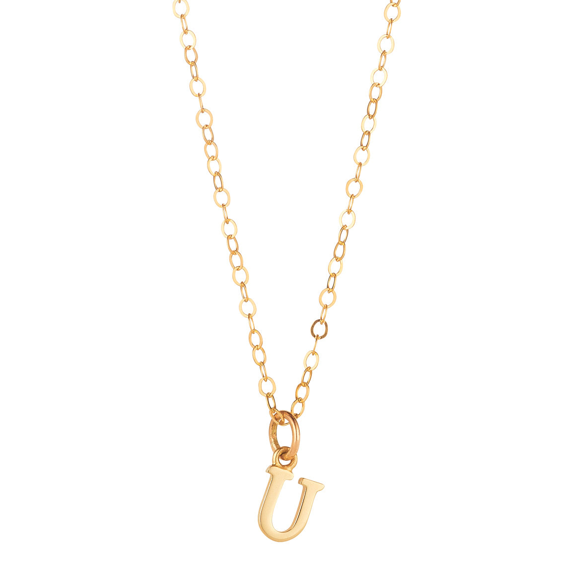 9kt Gold Initial Pendant (A to Z) - MoMuse Jewellery