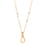9kt Gold Initial Pendant (A to Z) - MoMuse Jewellery