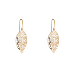 9kt Gold Leaf Drop Earring - MoMuse Jewellery