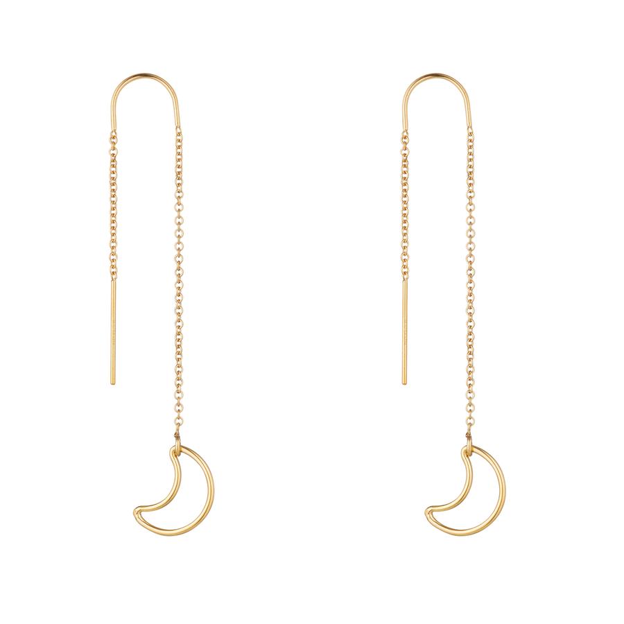 Gold Filled Charm Threader Earrings