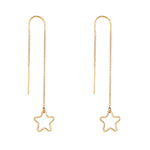 14kt Gold Filled Star Threader Earrings - MoMuse Jewellery
