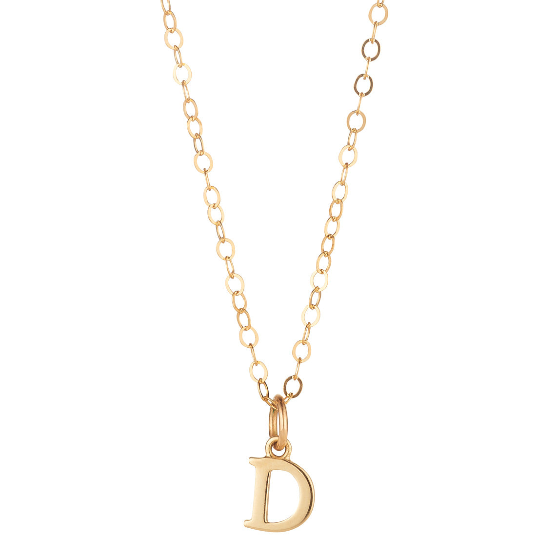 9kt Gold Initial Pendant (A to Z) - MoMuse Jewellery